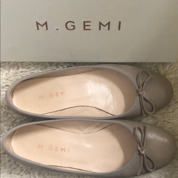 M. Gemi grey ballet flats with box and dust bag - Picture 8 of 8